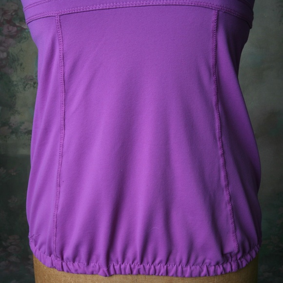 Kyodan Workout Top Elastic Hem Ruched Back V-neck - Picture 4 of 11